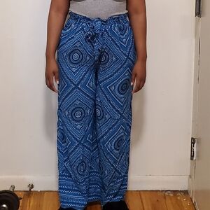 New Look Paisley Print Wide Leg Pants